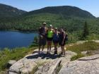 A picture of my family hiking in Acadia National Park 