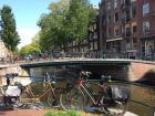 There are bikes parked on every street!