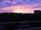 The sunset from the balcony of my apartment 