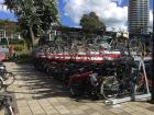 The multi-level bike rack at Amstelstation