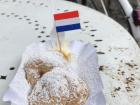 These little Dutch pancakes are showcasing the Dutch flag
