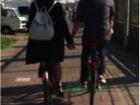 This Dutch couple is so good at riding, they are holding hands