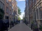 One of the streets that Gijs rides down to get to the hotel he works at in Amsterdam