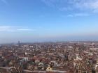 Nearly clear skies in Venice, maybe a bit foggy though. A view from a tower!