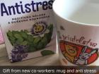 Antistress tea given to me by my coworkers on my first day - a popular drink here