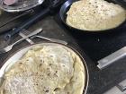 Homemade Lokša to accompany the duck and cabbage for lunch