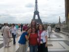 Some friends and I at the Eiffel Tower after one of my concerts