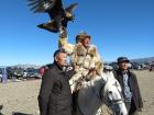 In Western Mongolia there are many Kazakh people who come to the Eagle Festival every year to show off their impressive skills