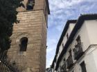 The tower on the right used to be a part of an old mosque in the Albacin neighborhood of Granada in the late 1300s