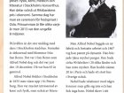 This is the short Swedish article I read on Alfred Nobel 