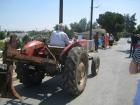 A farmer hits the road