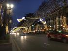 Christmas lights giving us a warm welcome to Tbilisi