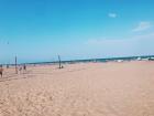 Volleyball on the beach.