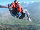 Paragliding over the Alps in Switzerland
