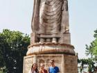 This is the first giant statue of Buddha that we visited!