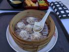 Soup dumplings, which are dumplings you eat with a spoon because they are filled with soup