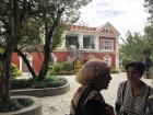 In the back is the first building belonging to the Rato Bangala school, which used to be the co-founder's home. She's pictured on the right. On the left is one of our program directors, Margie. 