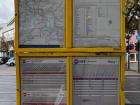 A map of Essen's transportation system and tram timetables
