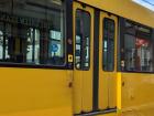 Most of the trams in Essen, like the 108 pictured here, are bright yellow