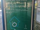 A billboard for home security that says, "Like a watchdog, but not persuadable through sausage."