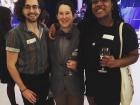 My friends and I on the opening night of our scholarship's celebration!