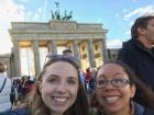 By the famous Brandenburg Gate