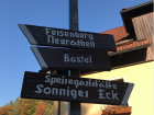 The Basteibrücke trail sign