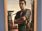 Painting of an East German worker