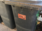 The brown bin is for non-compostable, non-plastic trash
