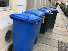 Waste bins out on the curb