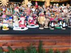 Wooden figurines sold at a Christmas Market