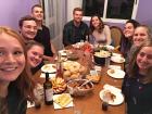 For Thanksgiving, some other Americans and I got together to have a dinner American style