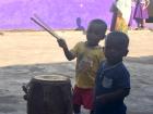 Two little boys at my internship wanted to show they knew how to play the drums!