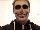 I dressed up as a skeleton for Halloween!