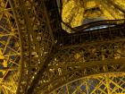 The inside of the Eiffel Tower