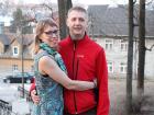Janne and her husband Alar in Tartu