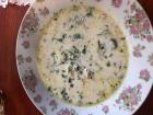 Traditional potato leek soup