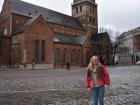 Me standing in the central square of medieval Riga