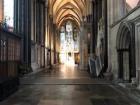 This is the long corridor connecting the sides of the main cathedral - very beautiful but quite echoey 