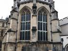This is a side view of St. George's Chapel where Princess Eugenie and many other royals before her have gotten married