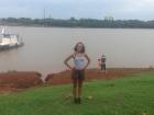 Standing on the border of Argentina 