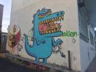 Some very fun and colorful street art in San José