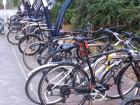 Student's bikes at the University