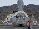 A beautiful statue at the Arkhangi monastery