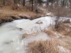 A frozen creek I came across on a recent hike