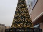 Ulaanbaatar is beginning to become covered with Christmas decorations; Here, they call them Shin Jil decorations