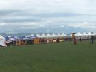 The stage set for a Tsam dance on the steppe surrounding Ulaanbaatar. 