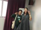My student Sophie and me posing for a picture after a lesson