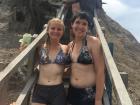 Here is a picture of me and my friend before bathing in mud