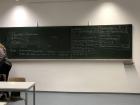 The board at the end of my first grammar course at the University of the Saarland 